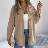 Corduroy Shirt Jacket for Women