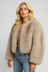 Marca de luxo icónica da semana da moda de rua Gardient Cropped