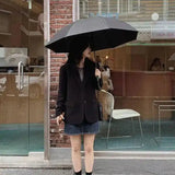 Durable Compact Travel Umbrella-Black-1