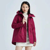 Chic Raincoat for Women with Detachable Hood-1