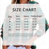 Plaid V-Neck Button Down Blouse