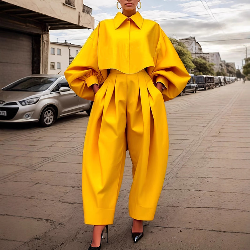 Chic Bell Sleeve 2-Piece Set