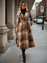 Lapel Wool Double-Breasted Coat