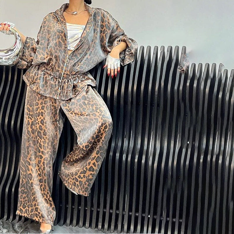 Leopard Print Lounge Set