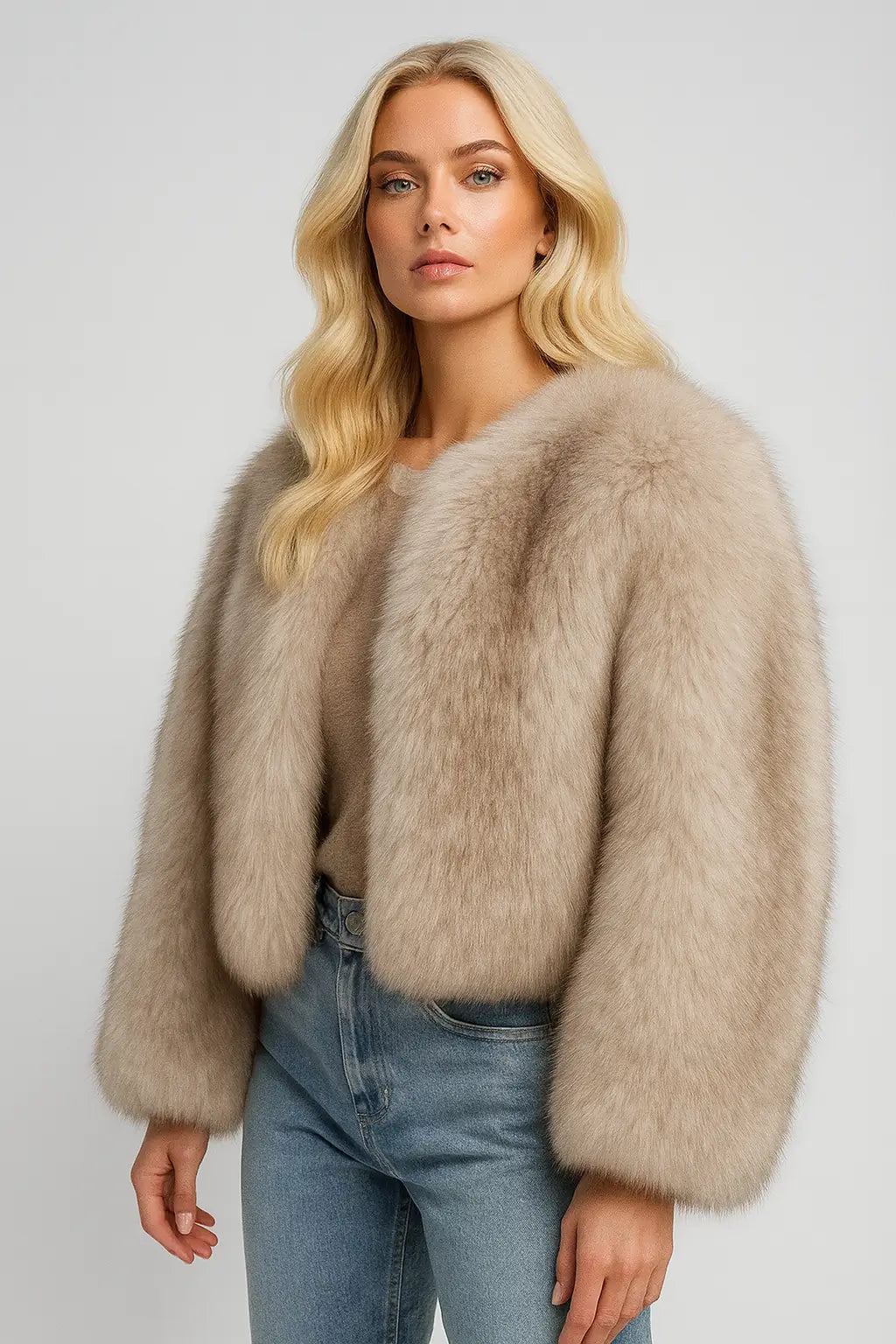 Marca de luxo icónica da semana da moda de rua Gardient Cropped