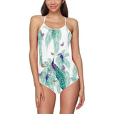 99DIY Women Backless Straps Printed Tank Top Bikini Sets-1