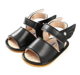 Angel wings baby sandals baby shoes baby shoes toddler-Black-6