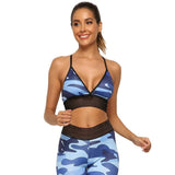 Camouflage Yoga suit-Blue-3