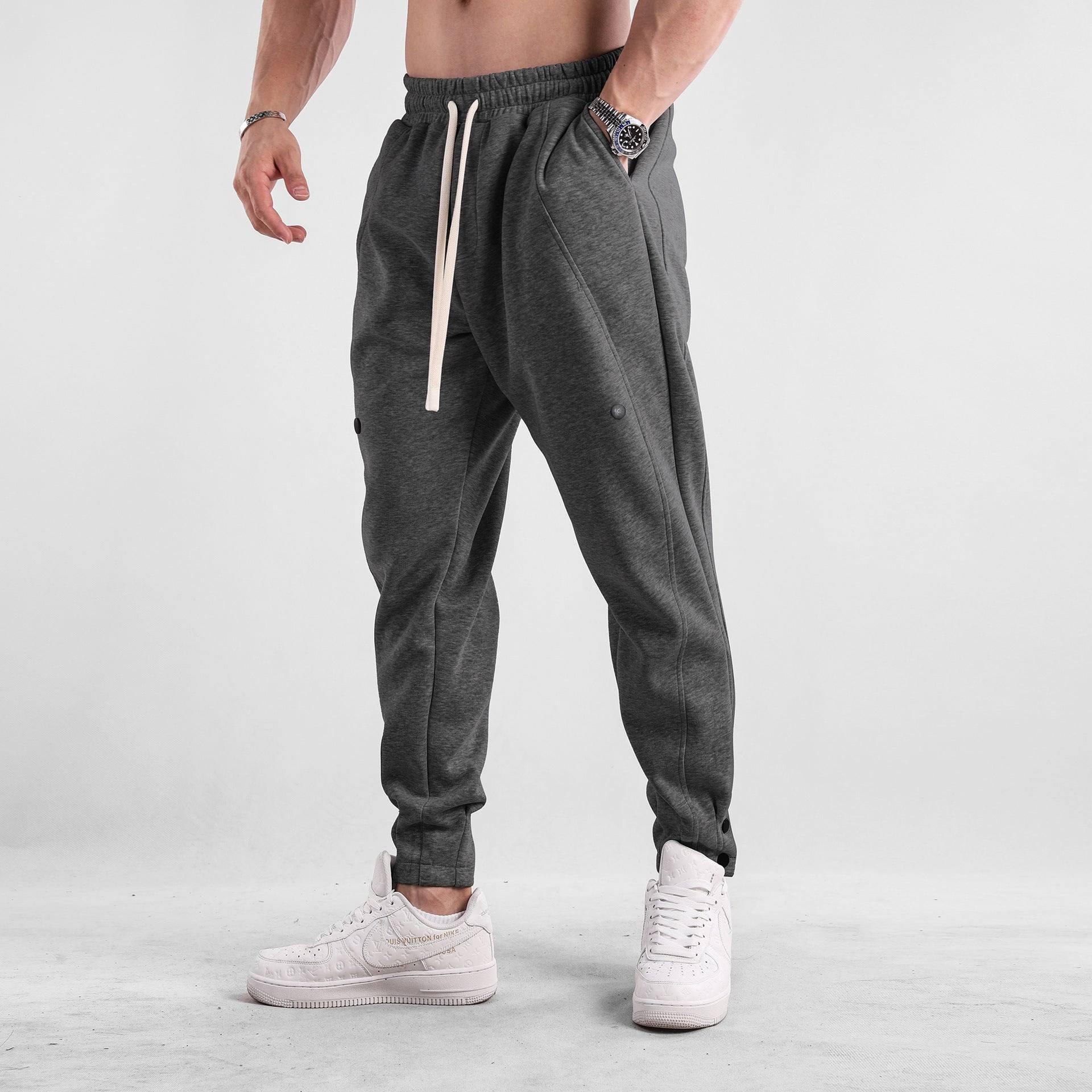 Casual Sports Trousers Loose Autumn Men's Clothing-Dark Gray-9