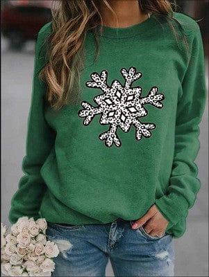 Christmas Creative Letters Printed Crew Neck Sweatshirt-Hooded Green-12