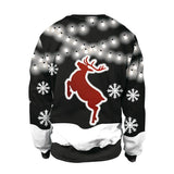 Christmas digital print crew neck couple sweater-2