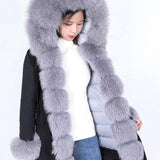 Coat Fur With Detachable Inner Liner Placket-1