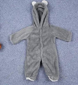 Cute Baby Winter Romper-Gray-8