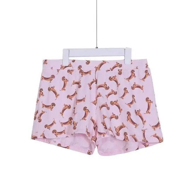 Lovemi Women's Corgi Print Shorts - Comfortable Lounge-C-14