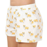 Lovemi Women's Corgi Print Shorts - Comfortable Lounge-3