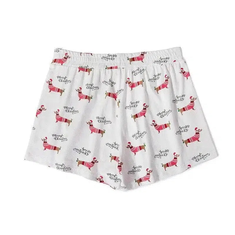 Lovemi Women's Corgi Print Shorts - Comfortable Lounge-F-31