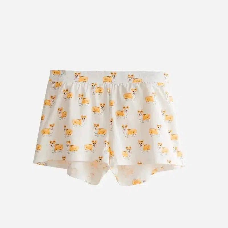 Lovemi Women's Corgi Print Shorts - Comfortable Lounge-G-43