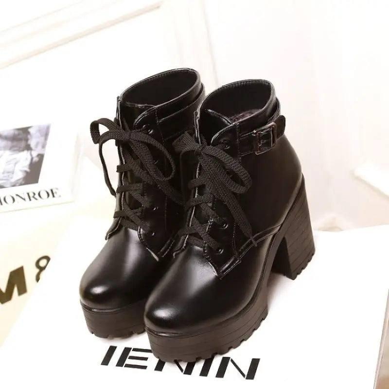 EAVE CAT 3 Color Winter Lace-Up Women Boots Fashion-6