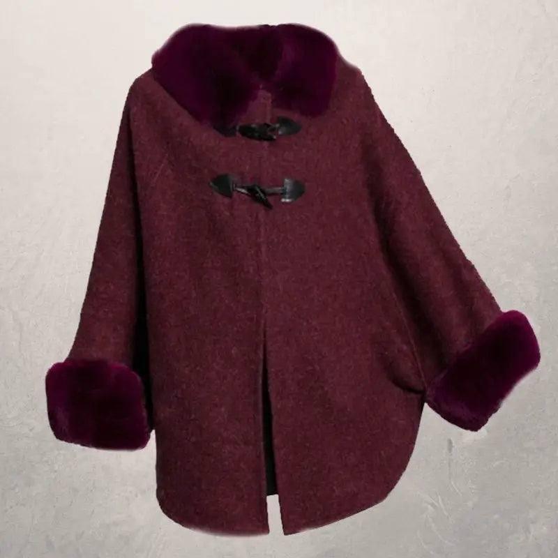 European and American autumn and winter new style rex rabbit-Maroon-7