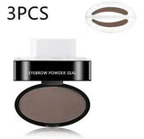 Eyebrow Powder Stamp Tint Stencil Kit Cosmetics Professional-Lightbrown-22