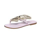 Stylish Butterfly Flip Flops for Women-Pink-5