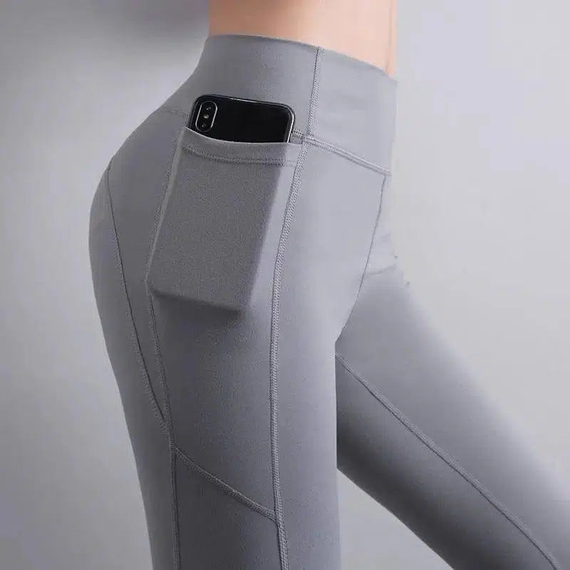 Fitness pants with pockets-1