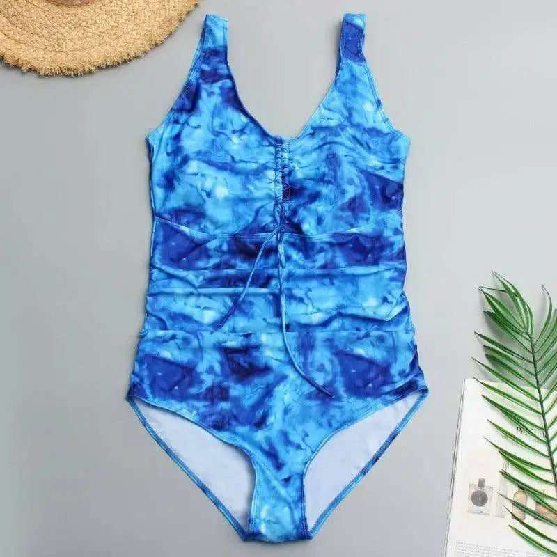 Five-Color Plus Size Fat Woman Swimsuit Plus Fat-3