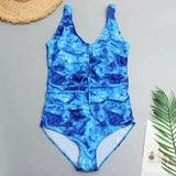 Five-Color Plus Size Fat Woman Swimsuit Plus Fat-3