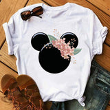 Flower Minnie Harajuku Shirt-DS0186-1