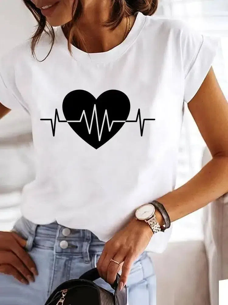 Graphic Love Summer Tee-MGQ29249-1