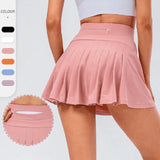 High Quality Tennis Skirt With Zipped Pocket Women Pleated Sports Skirt-1