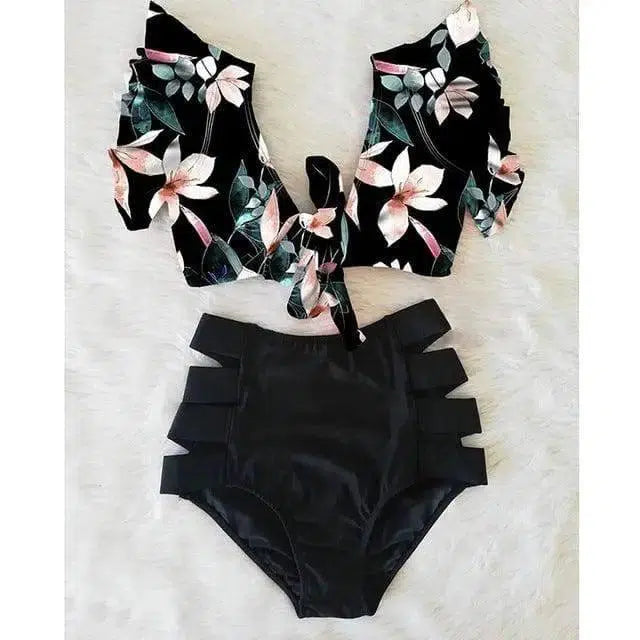 High waist bikini sexy 2-piece set-NA19508D3-15