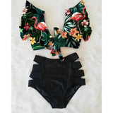 High waist bikini sexy 2-piece set-NA19508D6-2