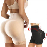 High Waist Lace Cushion Sponge Body Shaping Pants-1