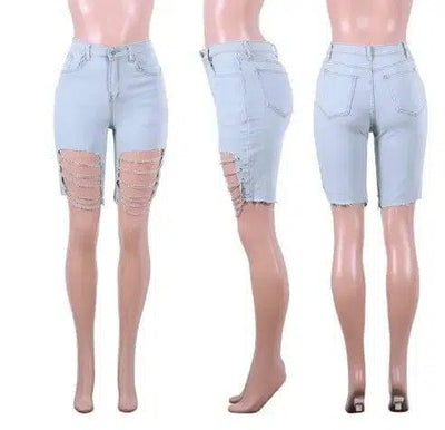 Irregular broken chain jeans-Lightblue-10