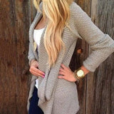 Irregular Knitted Cardigan-1