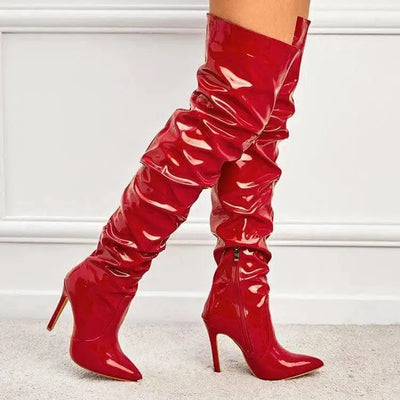 Knee High Long Boots Women Fashion Super High Heel Party-5