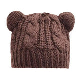 Knitted hat-Coffee-9