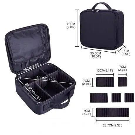 Large-capacity Multifunctional Portable Cosmetic Bag-Black-11