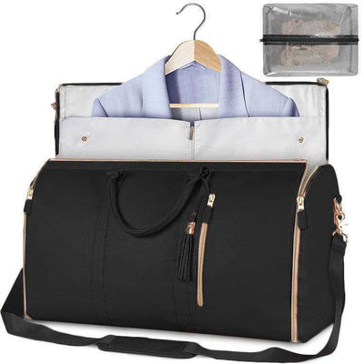 Large Capacity Travel Duffle Bag Women's Handbag Folding Suit Bag Waterproof Clothes Totes-13