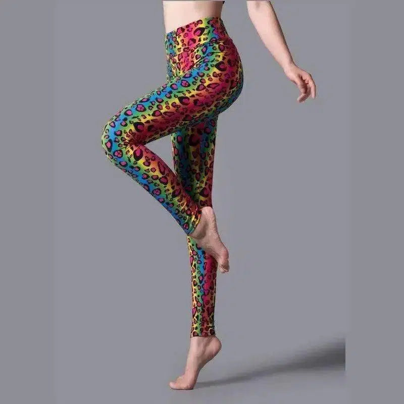 LOVEMI - Lovemi - Brushed Printed High Waist Pants Yoga Leggings