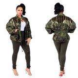 Sequin Camo Bomber Jacket for Women-camouflage-1