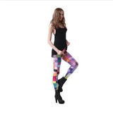 LOVEMI - Lovemi - Digital printed color plaid sexy leggings