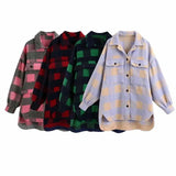 Plaid Wool Blend Overshirt Jackets-1