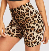 Fashion leopard print hip shorts-LeopardPrint-14