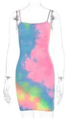 Fluorescent Camouflage Sling Dress-colour-17