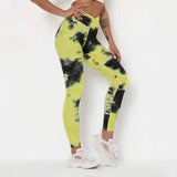 Gia trousers Slim-fit buttocks sports fitness pants-Yellow black-5