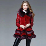 LOVEMI - Lovemi - Haining fur coat female fur one fox fur hooded