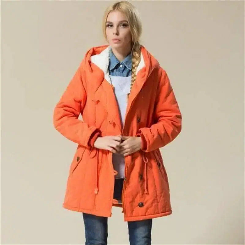 Stylish Orange Winter Jacket for Ultimate Comfort-Orange-1