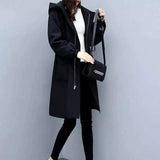 LOVEMI - Lovemi - Hooded waist and velvet trench coat